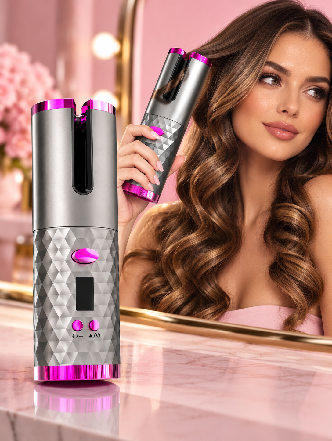 Teckwe Cordless AutoCurl Pro – Automatic Hair Styling Wand