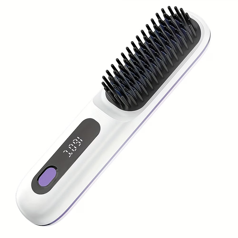 Teckwe Cordless SmoothStyle Pro – Rechargeable Hair Straightening Brush