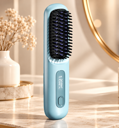Teckwe Cordless SmoothStyle Pro – Rechargeable Hair Straightening Brush