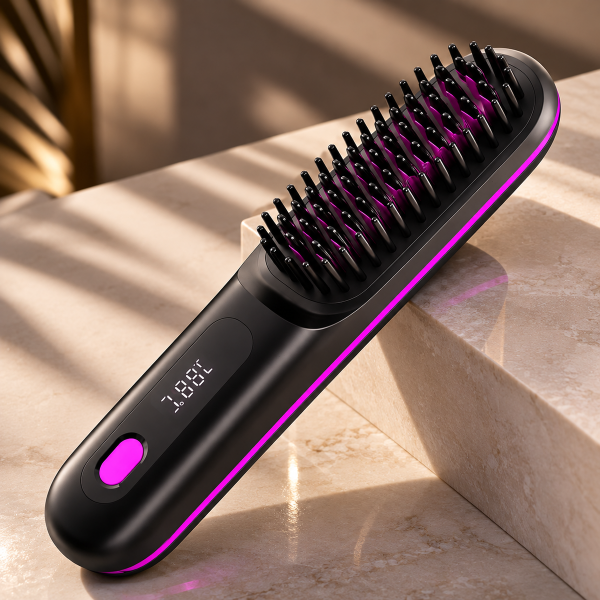 Teckwe Cordless SmoothStyle Pro – Rechargeable Hair Straightening Brush