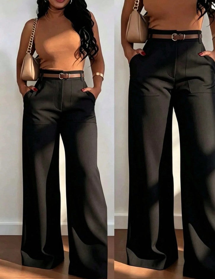 Signature Wide-Leg Trousers