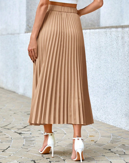 Elegance Pleated Midi Skirt