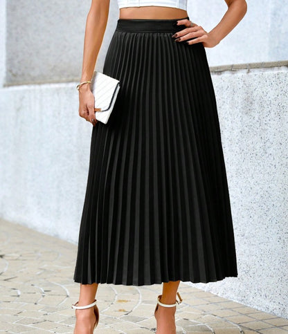 Elegance Pleated Midi Skirt