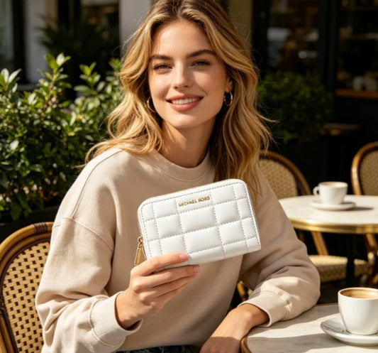 MK Quilted Leather Wallet