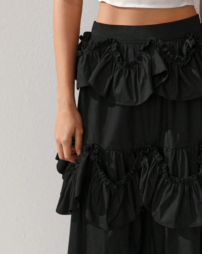 Boho Ruffle Skirt
