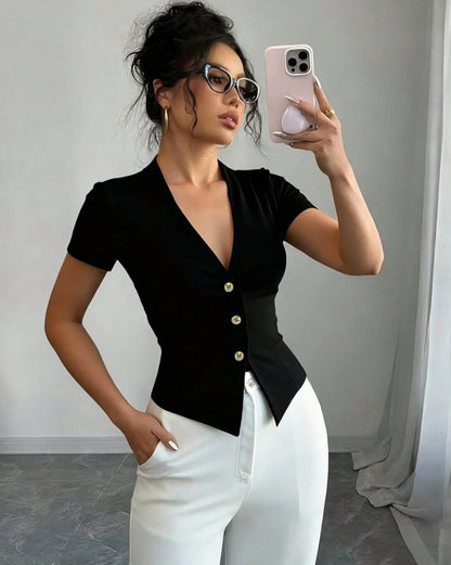 Signature V-Neck T-Shirt