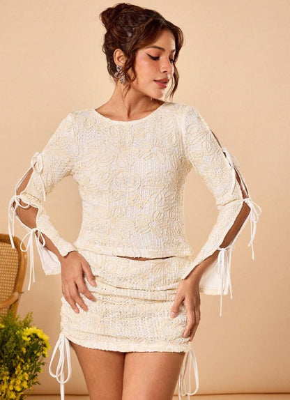 Signature Jacquard Knit Top