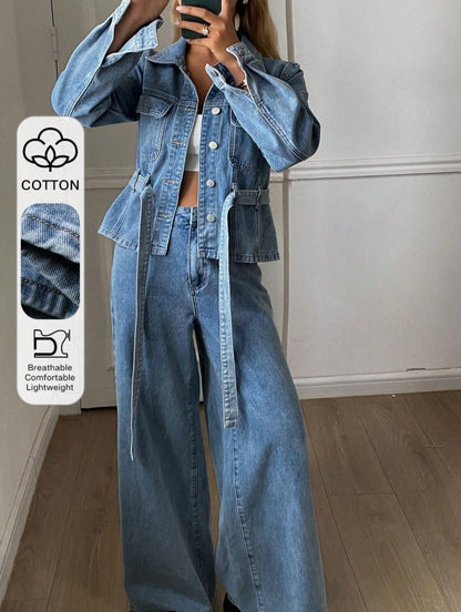 Luxury Denim & Jacket Jean Set