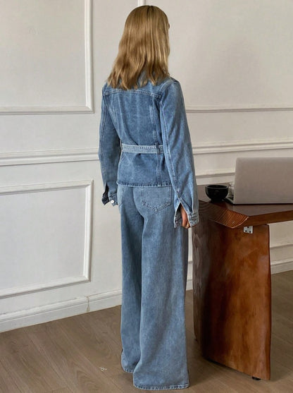 Luxury Denim & Jacket Jean Set