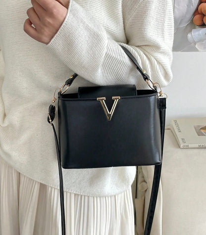 Contrast Colour Square Handbag