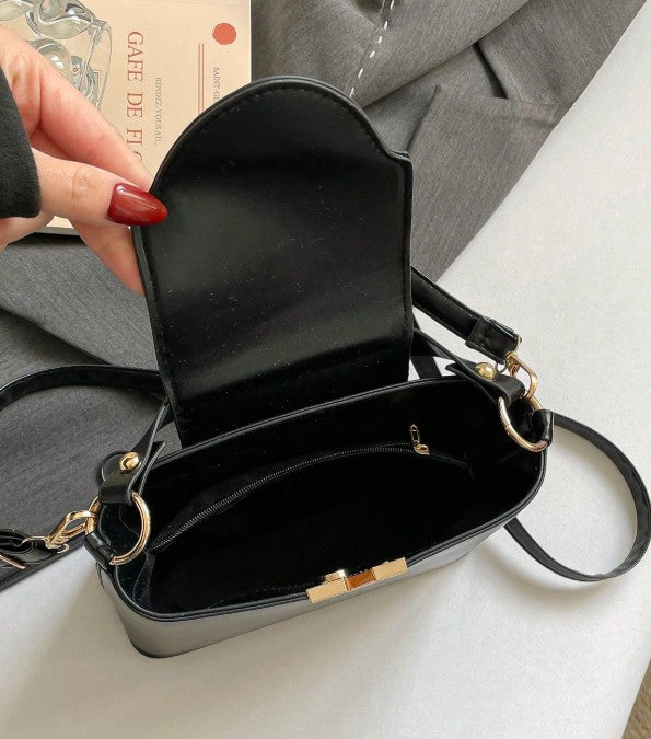 Contrast Colour Square Handbag