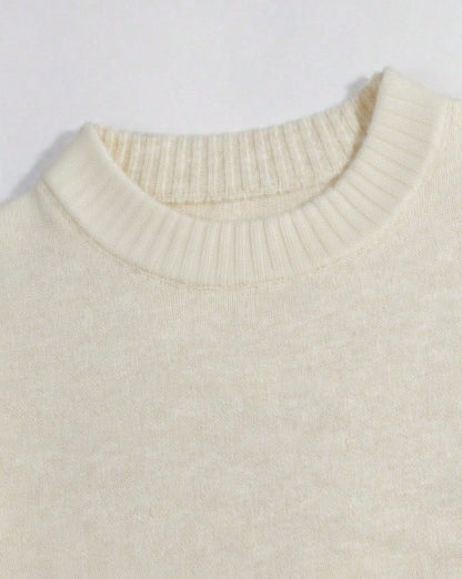 Luxury Crew Neck Knit Sweater