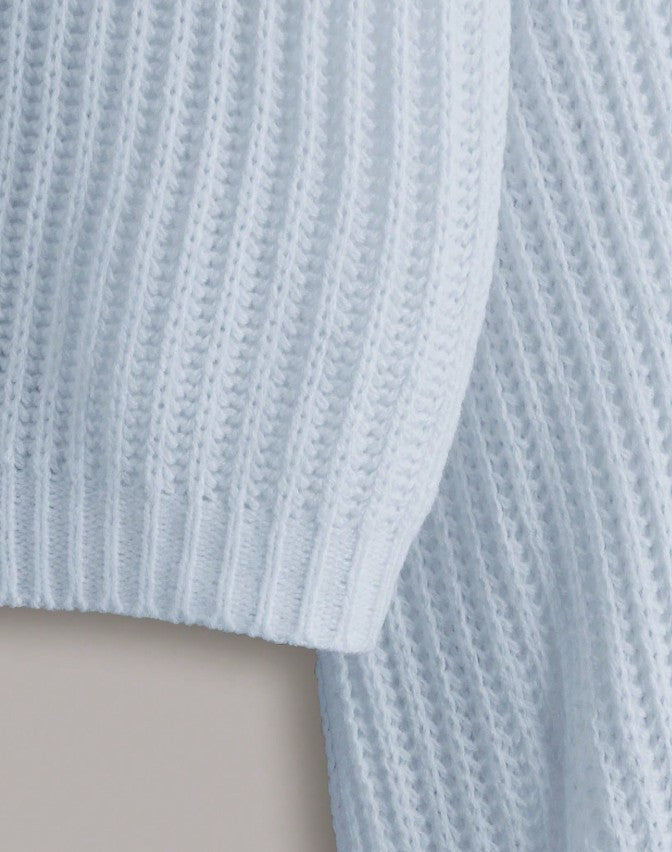 Luxury Rib Knit Lantern Sleeve Cardigan