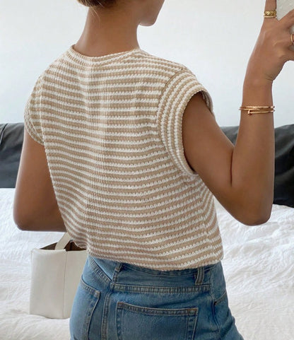 Women White Round Neck Short Sleeve Casual T-Shirt