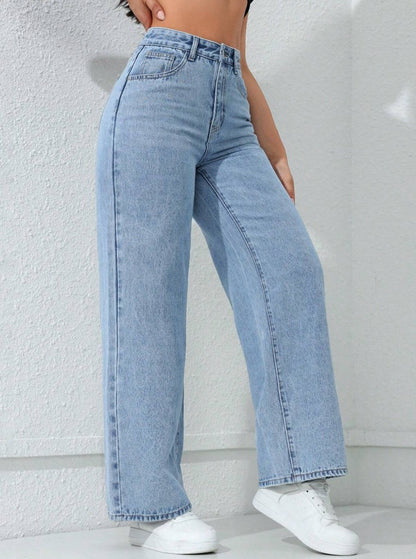 ICON Women's Loose Fit Casual Straight-Leg Jean